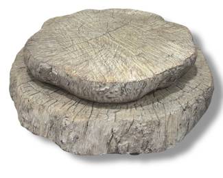 Two French Faux Bois Plateaus