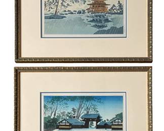 Two Japanese Woodblock Prints, TOMIKICHIRO TOKURIKI