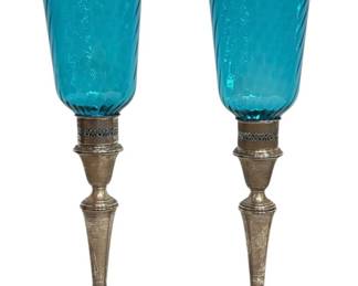 GORHAM Sterling Silver Weighted Candlestick Holders, Pair
