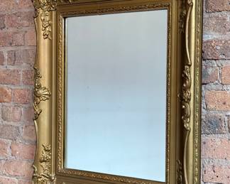 French Baroque Gilt Wall Mirror