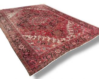 Room Size Antique Kerman Rug, 13'