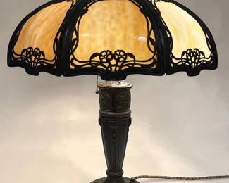 Art Nouveau Stained Glass Lamp