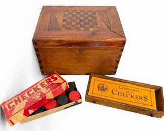 19th C English Game Box 