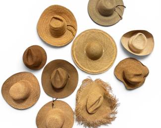 Gallery Wall Collection of Straw Hats 