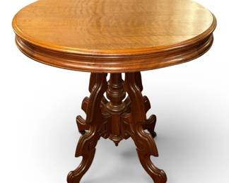 Antique Victorian Renaissance Revival Parlor Table