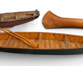 Three Vintage Canoe Models