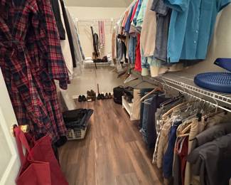 Loads of men’s clothes, some still new in package 