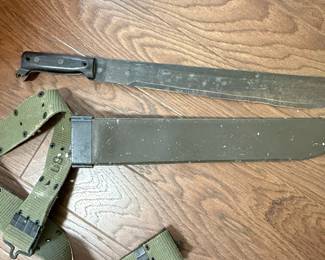 US M1942 Machete with Scabbard and Belt