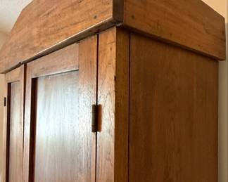 Primitive Pine Stepback Cupboard
