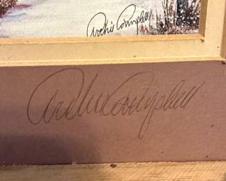 Archie Campbell Winter Barn Print