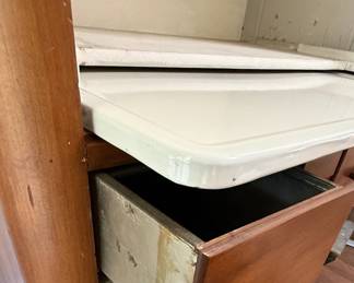 Art Deco Hoosier Style Kitchen Cabinet