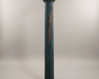 Vintage Wooden Column Pedestal