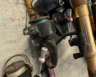 Vintage Fishing Rods and Reels Assortment