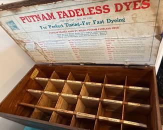 Putnam Fadeless Dyes Store Display Cabinet
