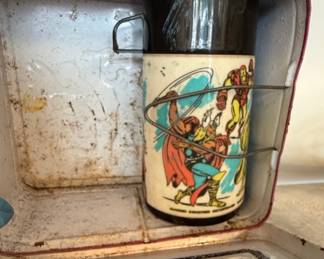 1976 Marvel Super Heroes Metal Lunch Box and Thermos