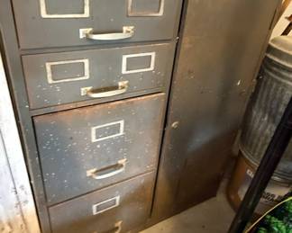 Cole Steel 4-Drawer Filing Cabinet with Safe