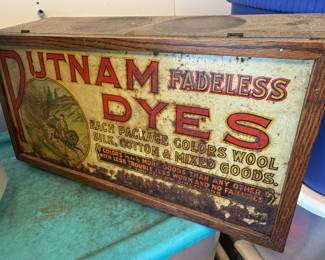 Putnam Fadeless Dyes Store Display Cabinet