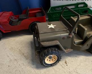 Vintage Buddy L Pressed Steel Trucks Lot