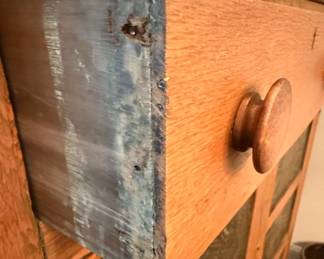 Oak Pie Safe Cabinet