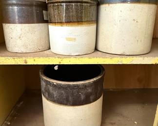 Stoneware Crock Set