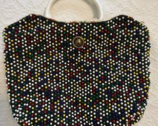 Vintage Candy Dot Beaded Handbag
