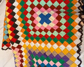 Vintage Diamond Patchwork Quilt Style