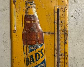 Dad's Old Fashioned Root Beer Thermometer Sign
