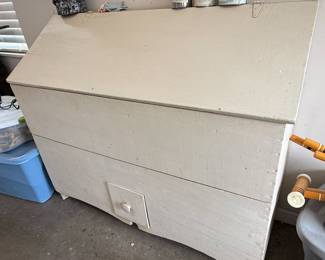 Primitive Wooden Dough Box Chest