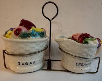 Tilso Japan Fruit Basket Sugar & Creamer Set
