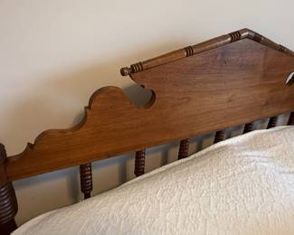 Victorian Style Walnut Bed Frame