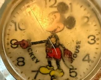 Bradley Mickey Mouse Wristwatch, Base Metal, Swiss Made