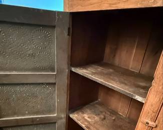 Oak Pie Safe Cabinet