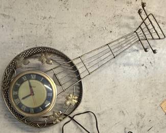 United Clock Corp. Banjo Wall Clock