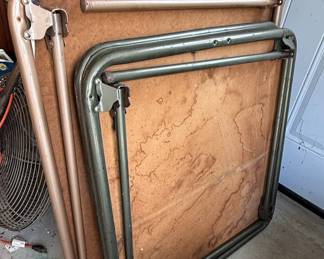 Vintage Folding TV Tray Table Set