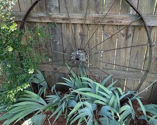 Vintage Metal Wagon Wheels