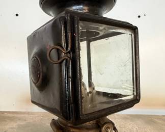 Victorian Carriage Lantern with Red Lens