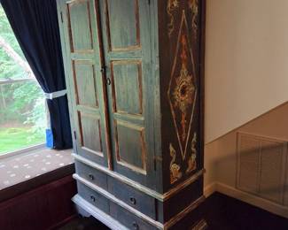 Blue Vintage Armoire