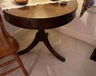 Antique drum table.