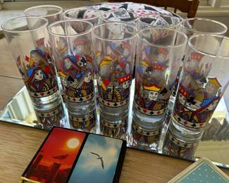 Custom glassware for card players..