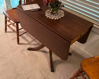 Antique drop leaf table.