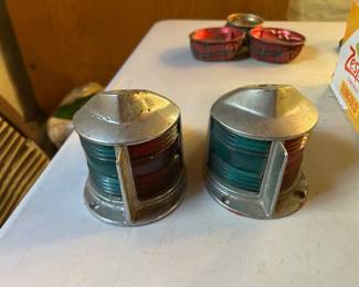 Running lights for a boat.