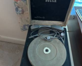Vintage record player. 