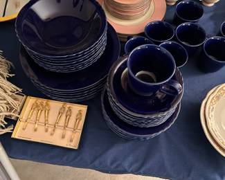 Cobalt blue china from Japan. 