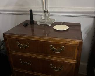 Vintage Mahogany Chippendale Style Three-Drawer Chest