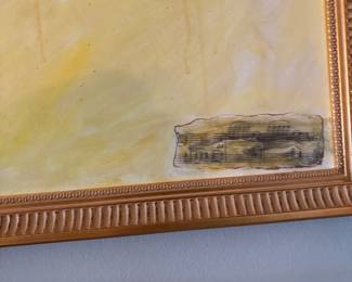Abstract Landscape with Musical Notes