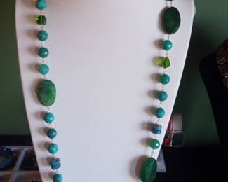 Multi-Gemstone Beaded Necklace