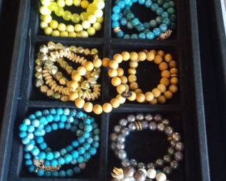 Natural Stone Beaded Bracelets Assortment