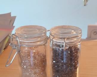 Glass Jars with Swing-Top Lids