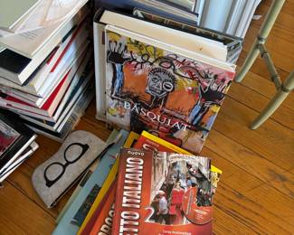 Jean-Michel Basquiat "Basquiat" Book and "Progetto Italiano 2" Language Learning Set