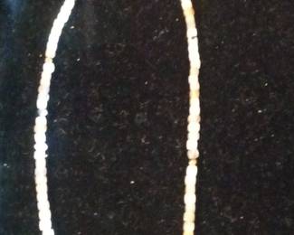 White Lace Agate and Quartz Beaded Necklace